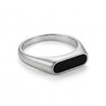 Black Bar Signet Ring - ShopAsawir