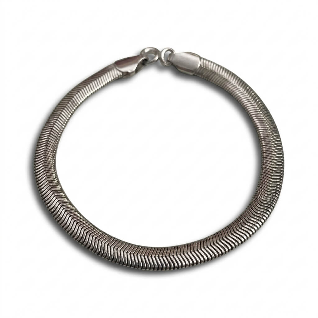 Flat Snake Chain Bracelet - ShopAsawir
