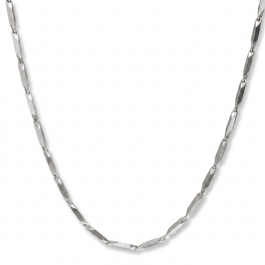 Silver Bar Link Chain - ShopAsawir