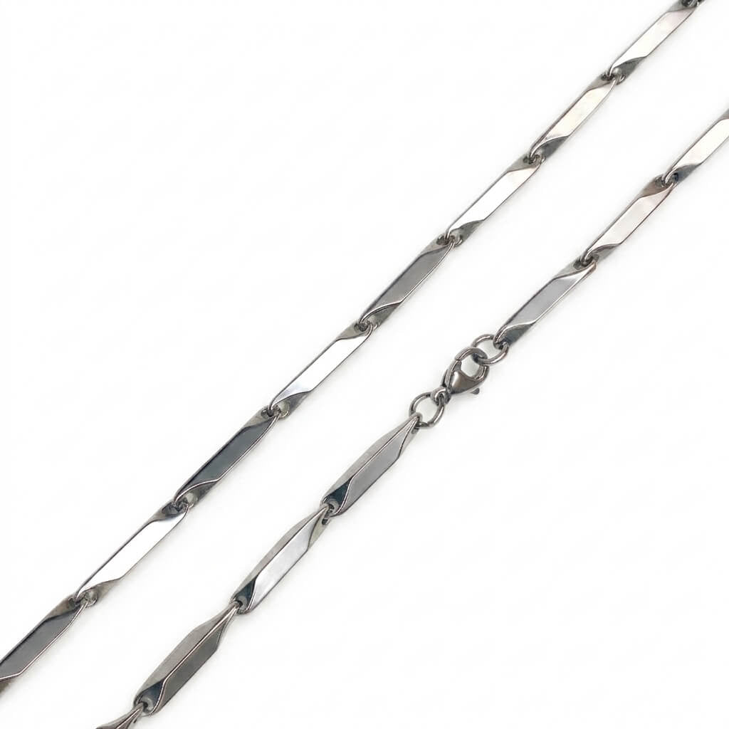 Silver Bar Link Chain - ShopAsawir
