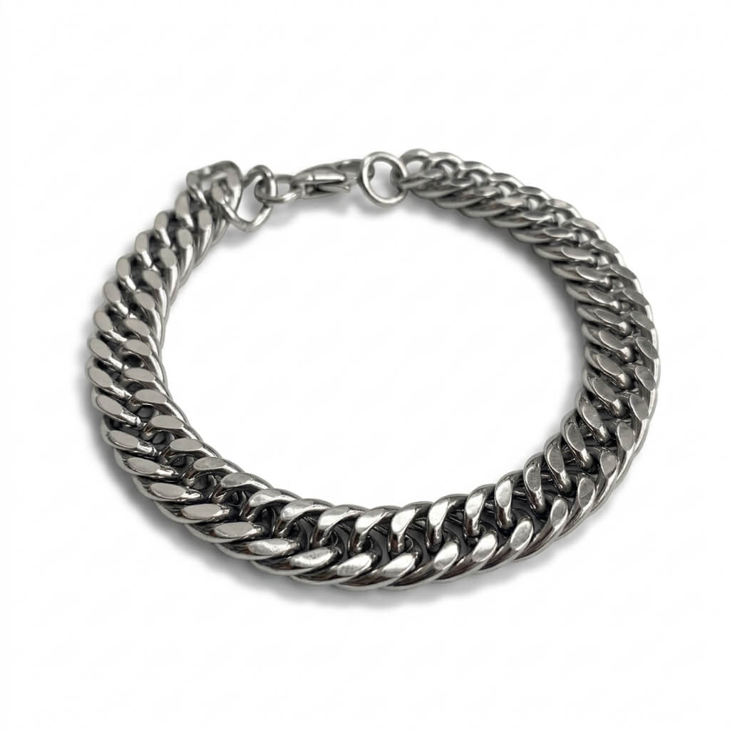 Silver Cuban Link Chain Bracelet - ShopAsawir